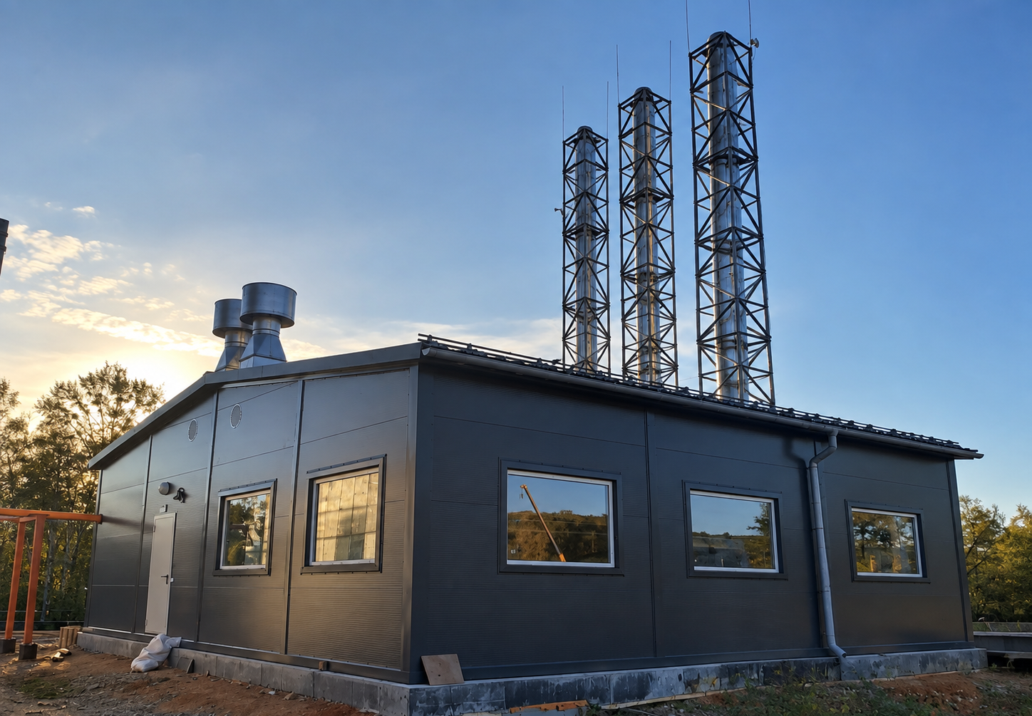Блочно-модульная газовая котельная для горнолыжного комплекса